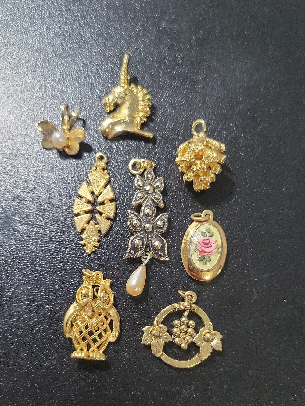Gold-tone Assorted Women’s Jewelry Charms Lot